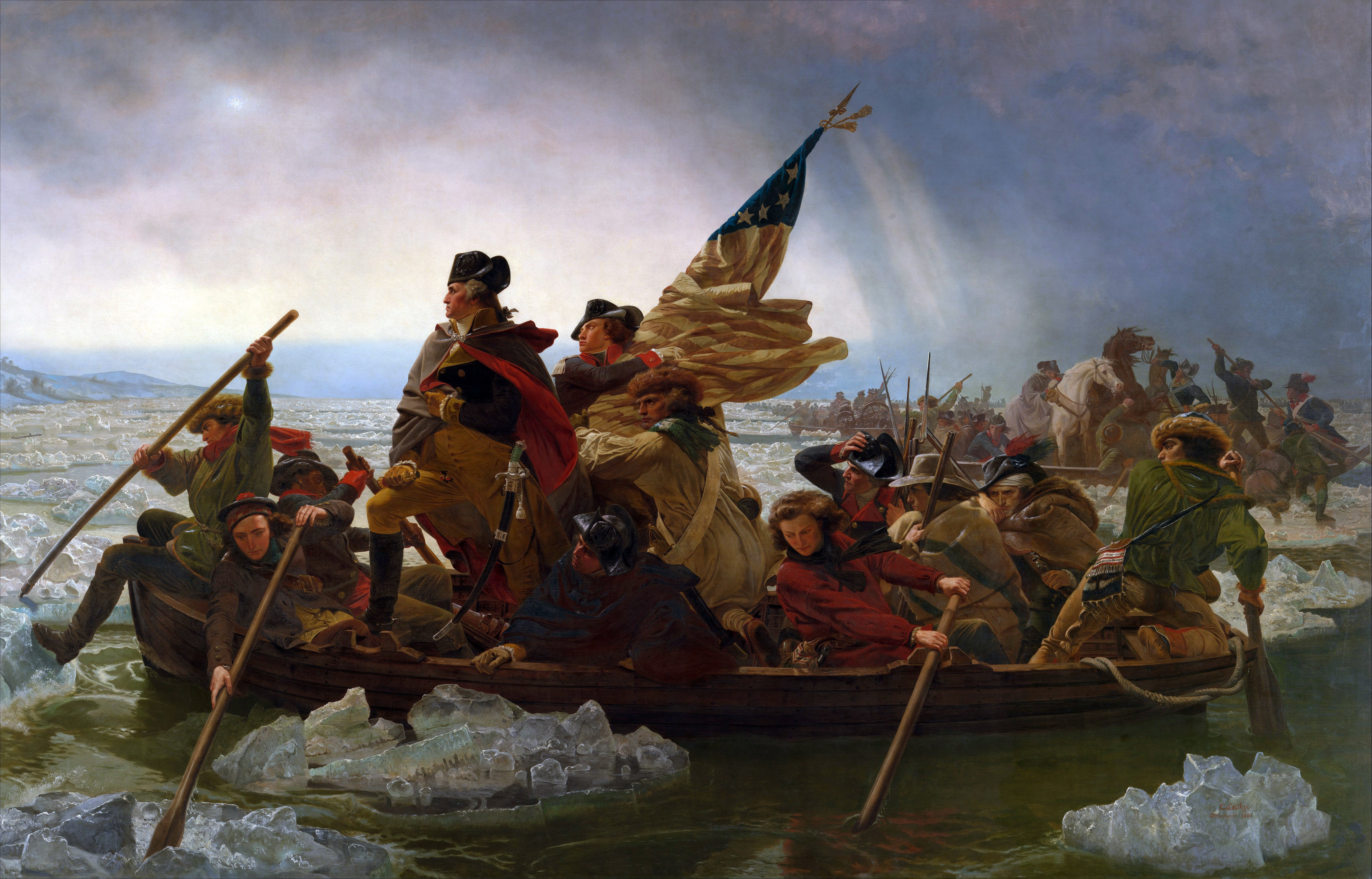 Washington Crossing the Delaware by Emanuel Leutze, 1851