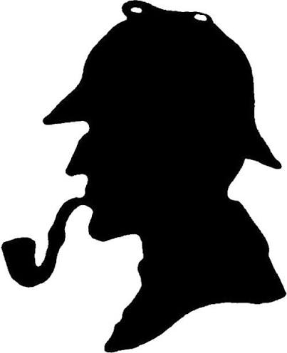 Silhouette of Sherlock Holmes