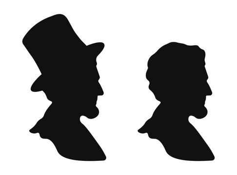 Silhouette of Abraham Lincoln