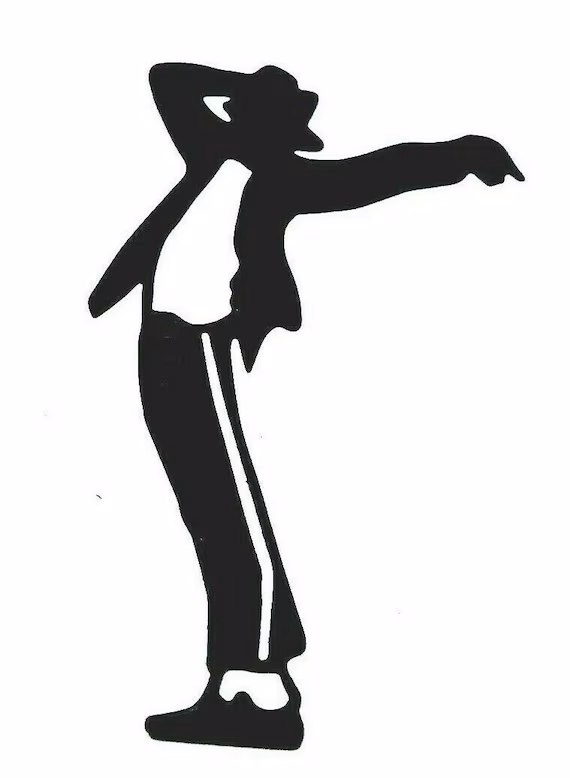 Silhouette of Michael Jackson